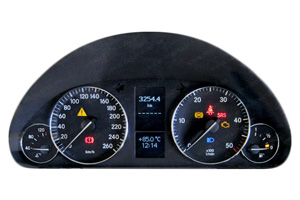 Mercedes C W203 MOPF Pixel error display error speedometer light repair