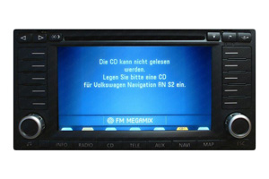 VW Navigation RNS2 Repair display failure - pixel error / read error / drive error / GPS reception / complete failure